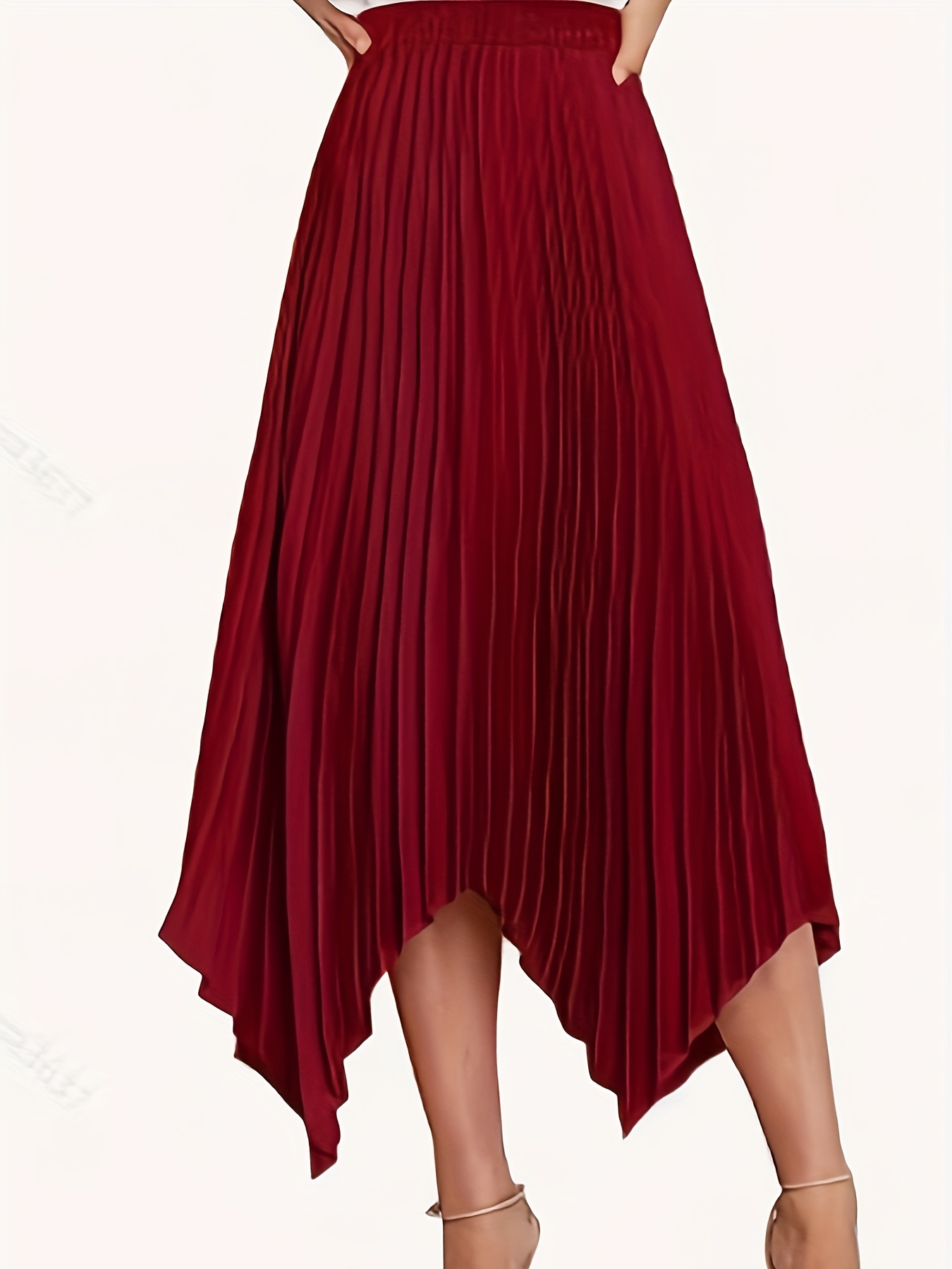 Falda Roja Larga - Temu Mexico