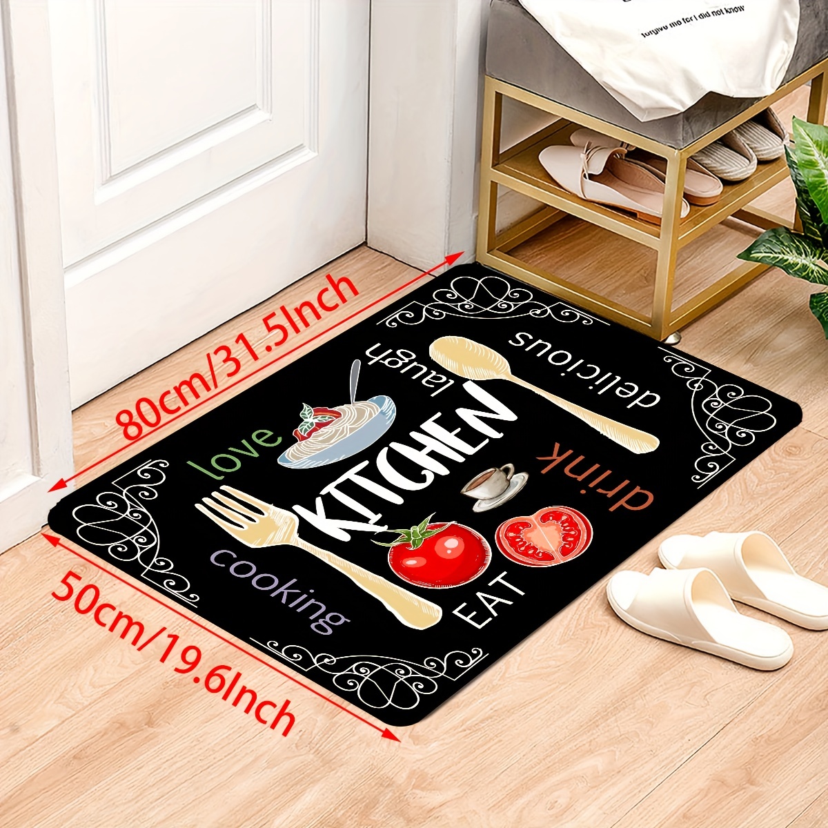 Kitchen Carpet, Strip Carpet, Large Lobster Pattern Kitchen Carpet Floor Mat,  Foot Protection Floor Mat, Soft Floor Mat, Washable Waterproof And Non-slip Kitchen  Carpets And Floor Mats - Temu
