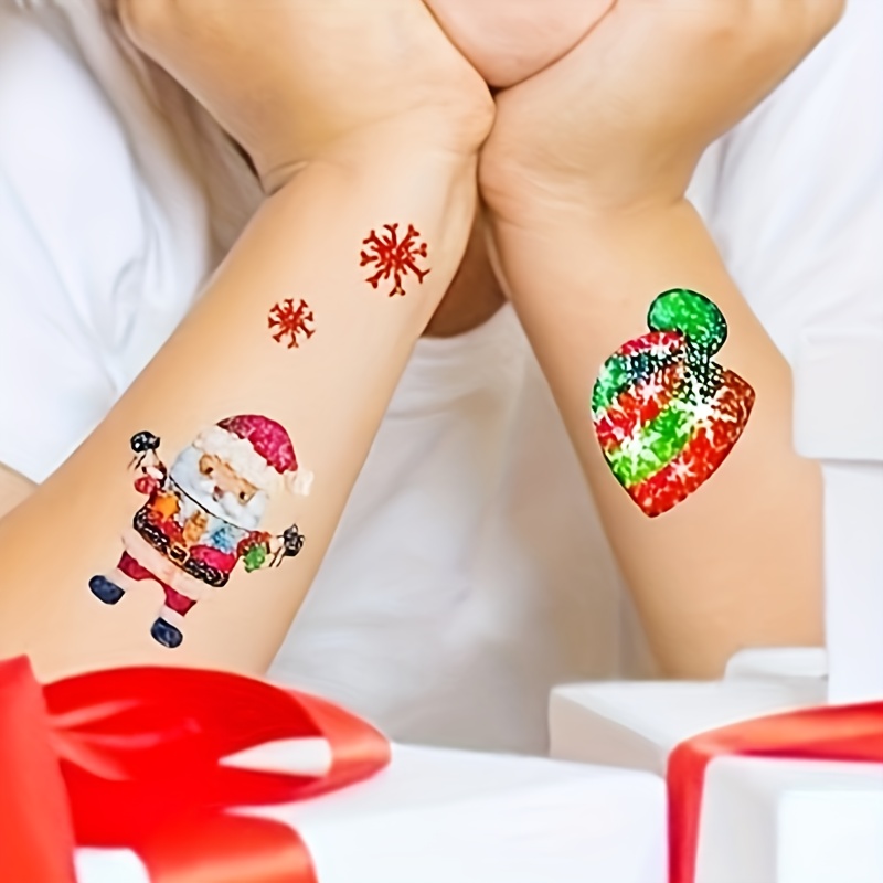 Merry Merry Christmas]temporary Tattoo Pen body Tattoo - Temu