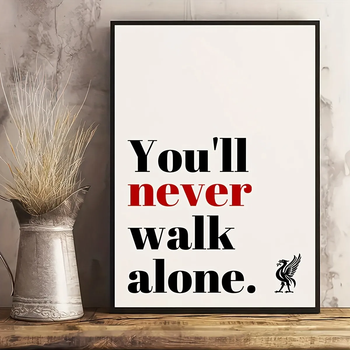 Canvas Poster, Liverpool Fan, Headline Print, You'll Never Walk Alone,  Liverpool Fan Gift Wall Art For Living Room, Wall Decor, Home Room Decor,  Frameless Temu Australia