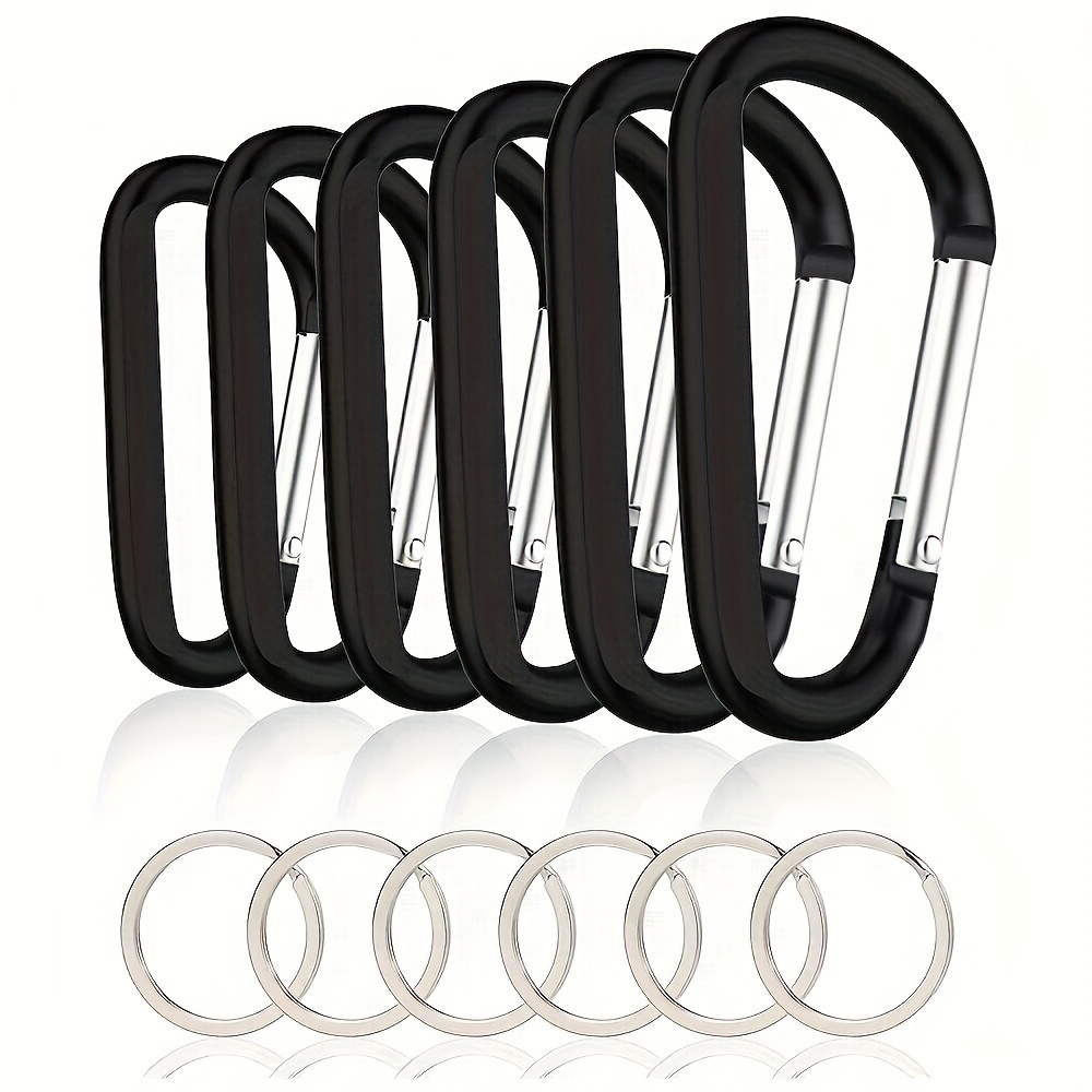 Large Aluminum D ring Buckle Keyring Keychain Outdoor - Temu