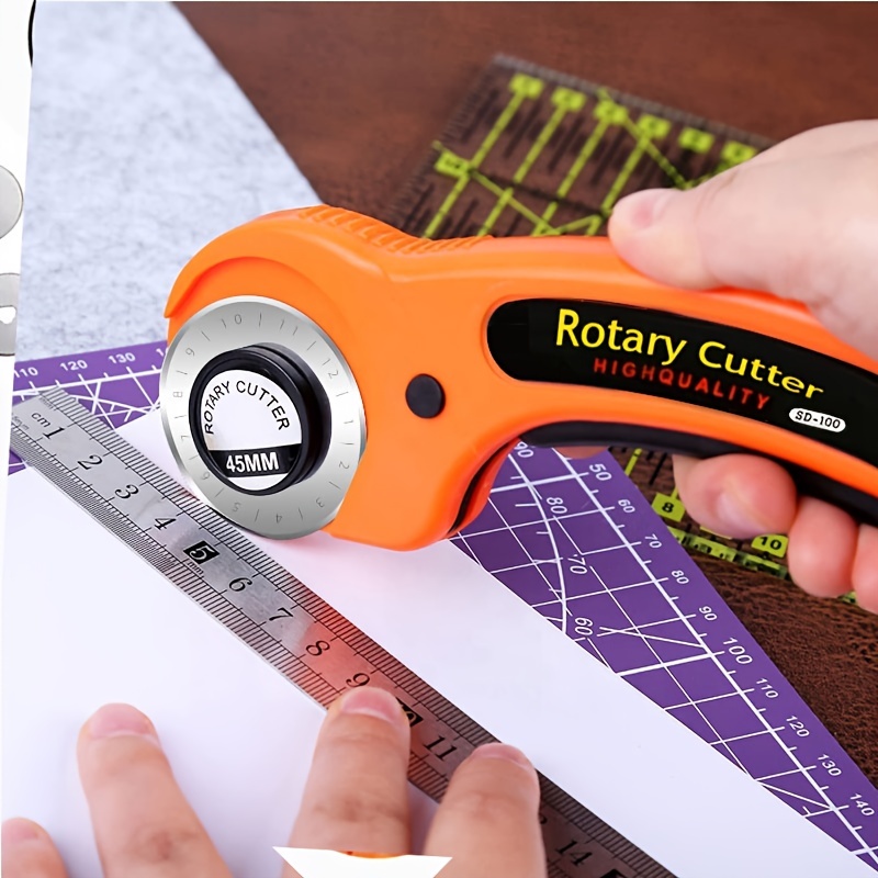 Rotary Cutter with 45mm Blade Set Sewing Quilter Fabric Leather