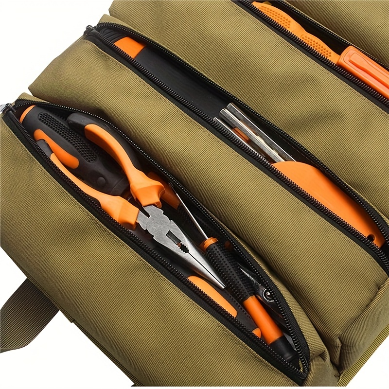 Tool Roll Multi purpose Roll Up Tool Bag Wrench Roll Car - Temu