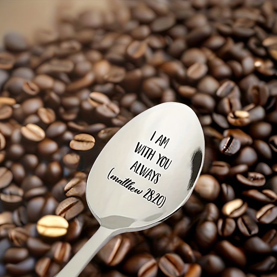 Inspirational Bible Quotes Engraved Stainless Steel Spoon