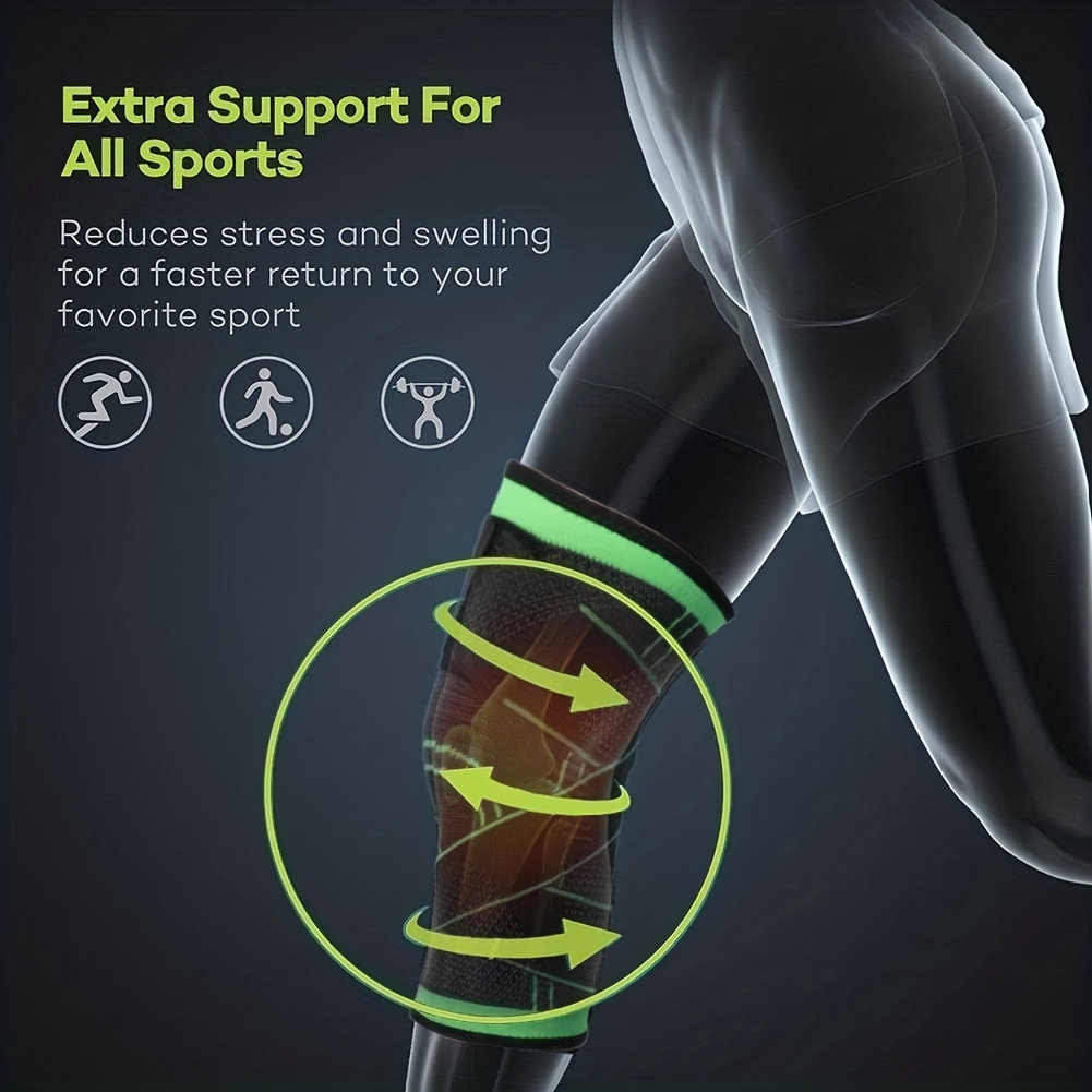 Sport Knee Support Brace - Best No-Slip Knee Braces for Knee Pain Women &  Men, Compression Knee Sleeves for Running Workout Walking Hiking Sports  Arthritis 