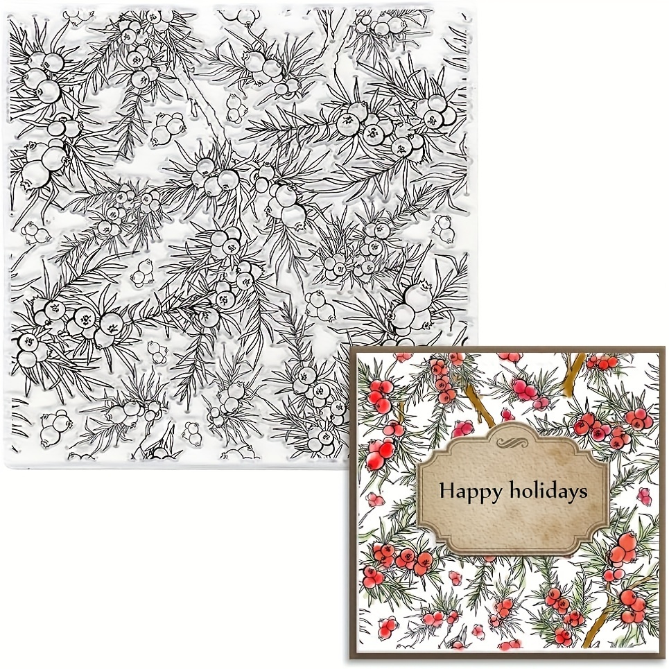 Christmas Clear Stamps For Card Making Silicone Stamp With - Temu