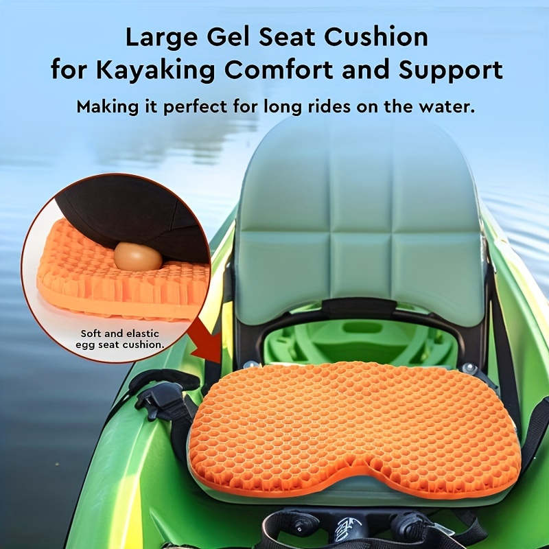 SATURAY Waterproof Gel Kayak Seat Cushion - Use As Canoe, Stadium