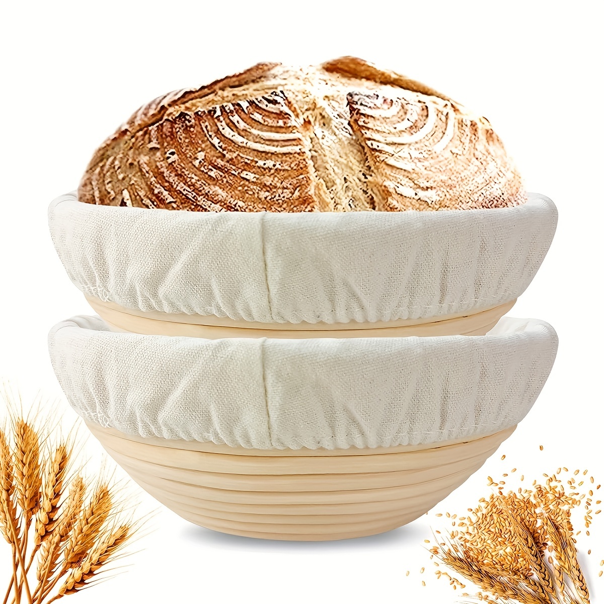 Bread Banneton Proofing Basket Small Round Oval Sourdough - Temu