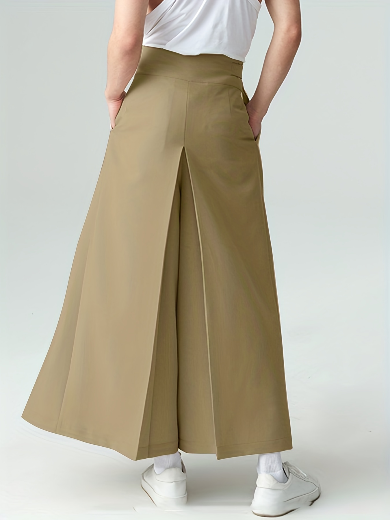 Color plus pleated on sale trousers