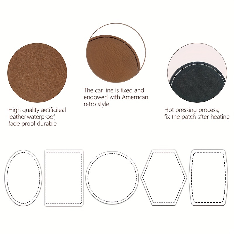 Synthetic Leather Patch w/ Custom Engraving – Circle