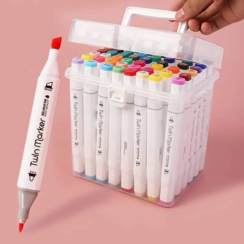 18 Colors Students Hand drawn Anime Markers For Artists - Temu