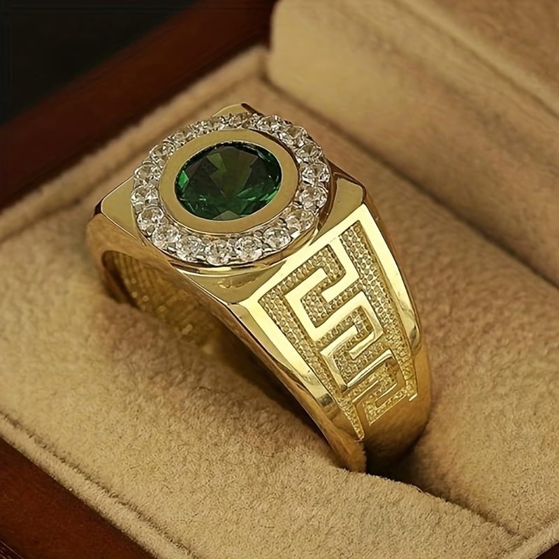 Men's Inlaid Ring — Stylish Accessory for Any Occasion