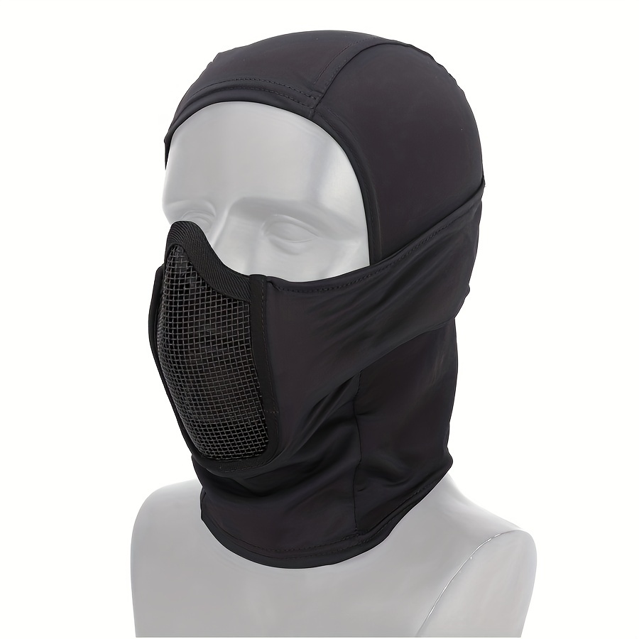 Casque de Protection Tactique Airsoft intégral avec Masque de Lunettes à  lentilles, à appliquer au Jeu de rôle de Paintball de Jeu de Survie CS
