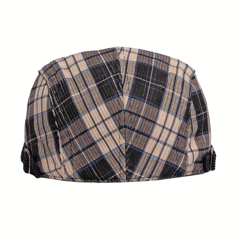 Gorros De Pana Newsboy Para Hombre, Boina A Cuadros Para Hombre