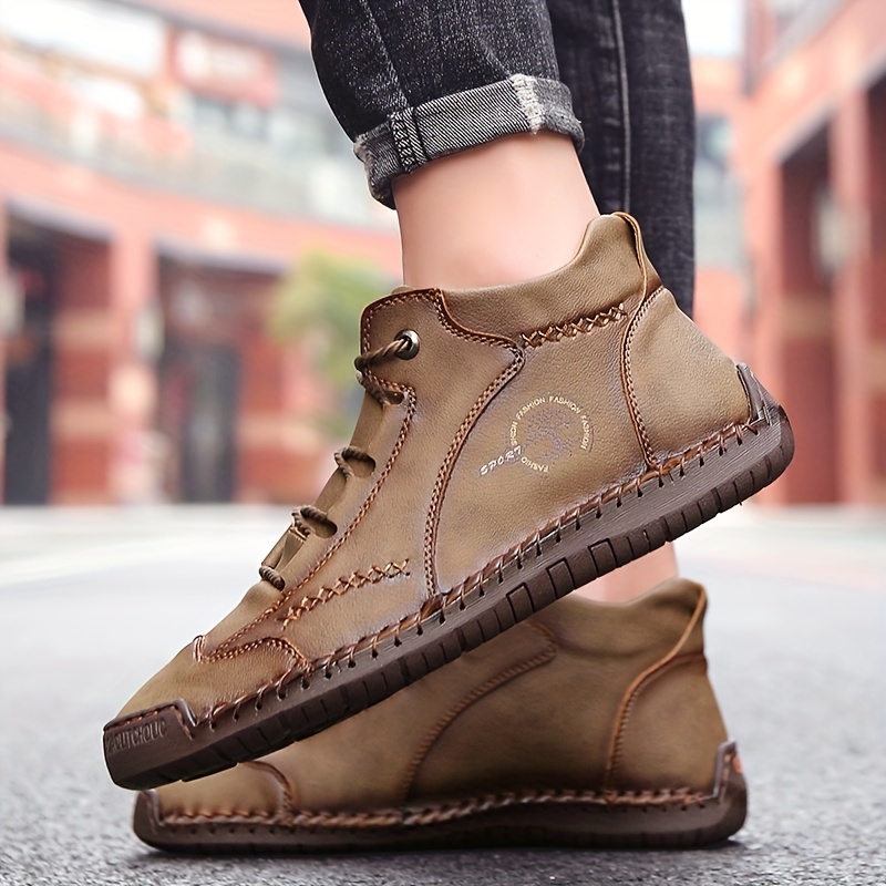 Men's High Top Lace Up Casual Shoes