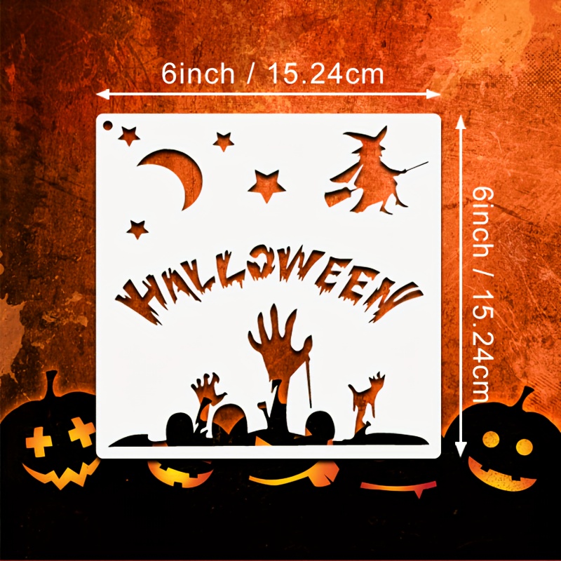 Halloween Stencils For Painting Reusable Plastic Spider - Temu