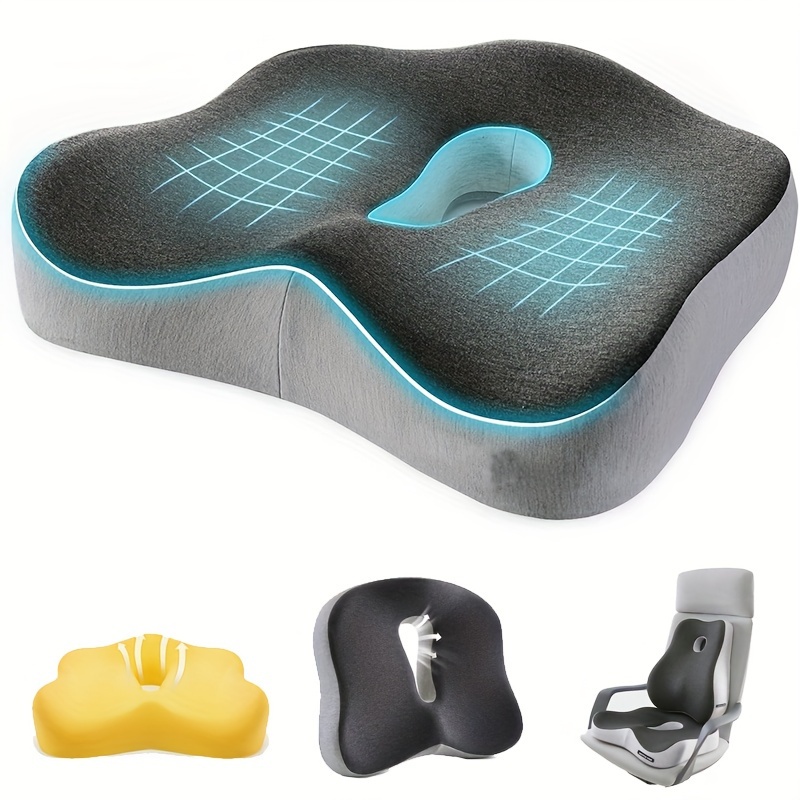 Car Seat Cushion for Car and Truck Driver Seat Office Chair Wheelchairs  Coccyx Support Sciatica, Lower Back Pain Relief Memory Foam Car Seat Pad