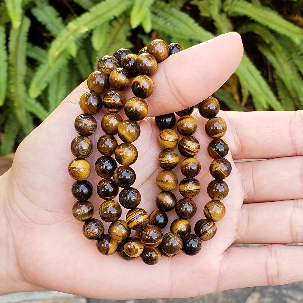 8mm Handmade Natural Gemstone Stone Round Beads Stretchy Bracelet Reiki  Chakra