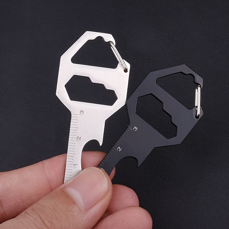 MultiTool Keychain Knife, Small Pocket Strap Cutter, Razor Sharp Serrated  EDC