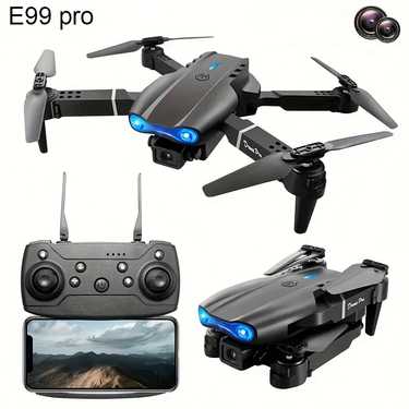 e99pro drone with sd camera one key takeoff and landing altitude hold one key 360 stunt rolling four axis aircraft entry level foldable remote control uav toy holiday gift