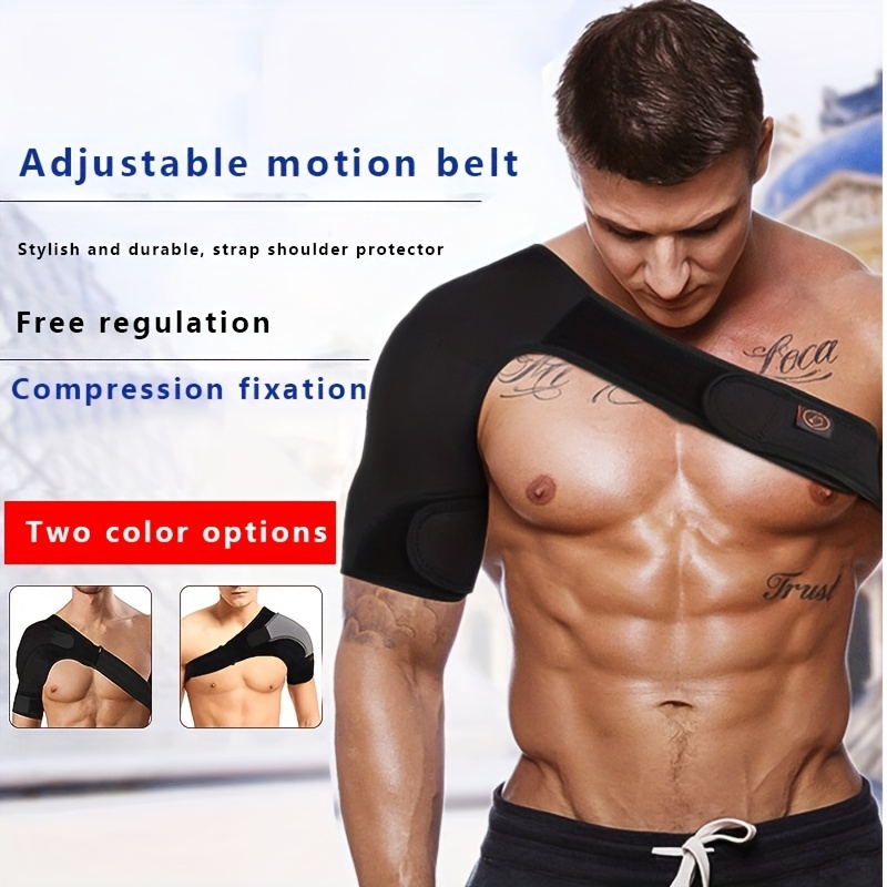 Adjustable Compression Shoulder Brace Ice Pack Holder Fits - Temu