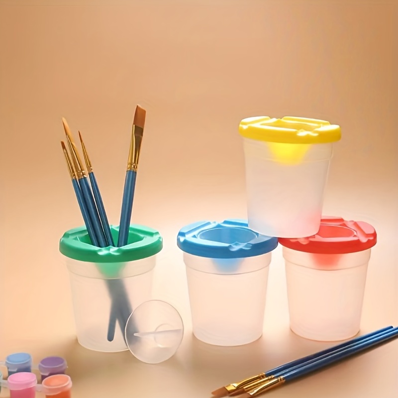 8Pcs/Set Water Leak Proof Cup DIY Children Writing Drawing Brush Painting  Pens