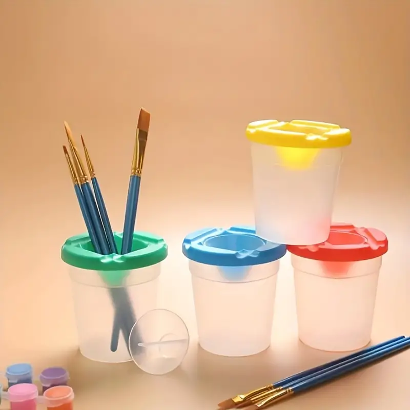 Child Creative Painting Anti overflow Wash Cup Paint Wash - Temu