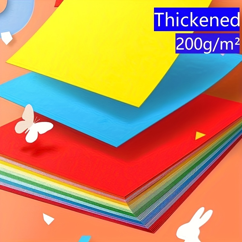 20pcs Paper Colorful Cardstock Handmade Cardstock Ten Colors Mixed, For  Scrapbooking, Crafts, Decorations, Weddings