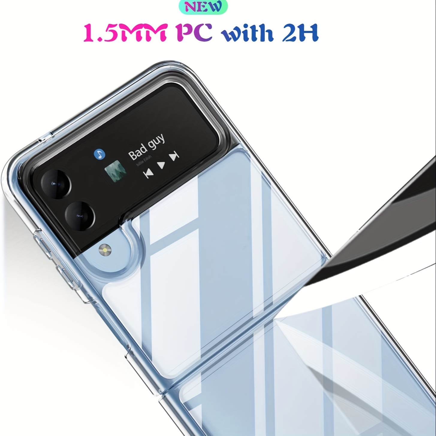  Clear Case for Galaxy Z Flip,Z Flip 5G Case,Ultra Thin Crystal  Soft TPU Rubber Scratch Resistant Anti-Slip Phone Case for Samsung Galaxy Z  Flip/Z Flip 5G (Clear) : Cell Phones 