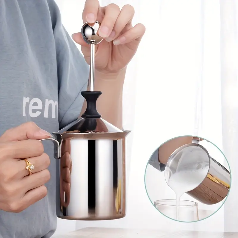 Handmade Milk Foamer And Steamer For Coffee Latte Cappuccino - Temu