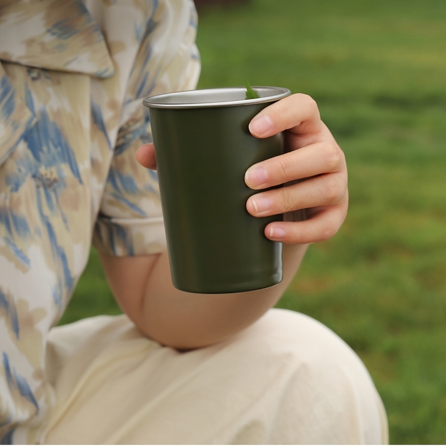 Durable Stainless Steel Coffee Cup For Camping And Kitchen - Temu