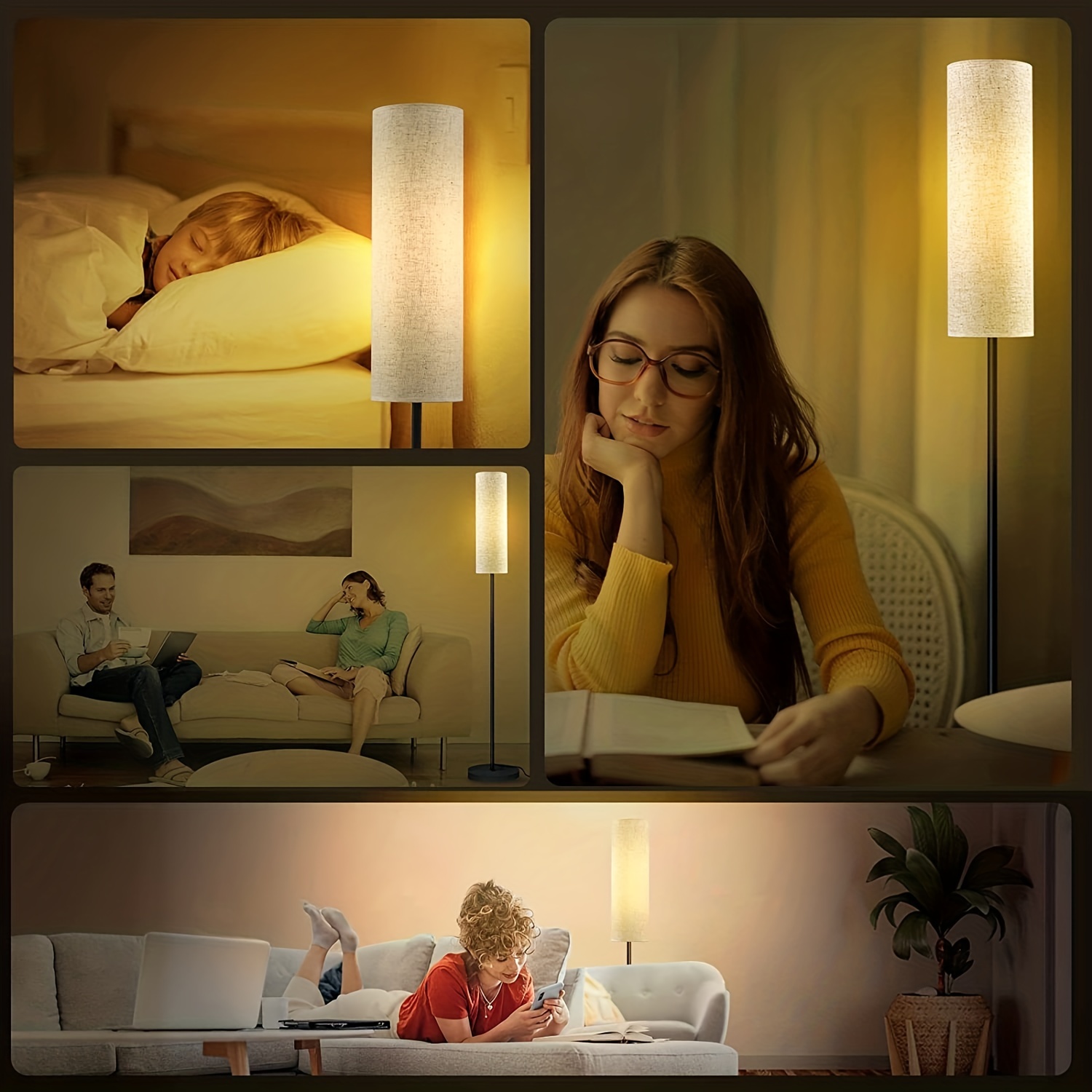 Floor Lamp, 4 Color Temperature Modern Led Standing Lamp, Stepless Dimmer  Remote Control Floor Lamps, For Living Room/bedroom/office, 3000k-7000k  Elegant Tall Lamps, With Linen Lamp Shade, Timmer - Temu Mexico