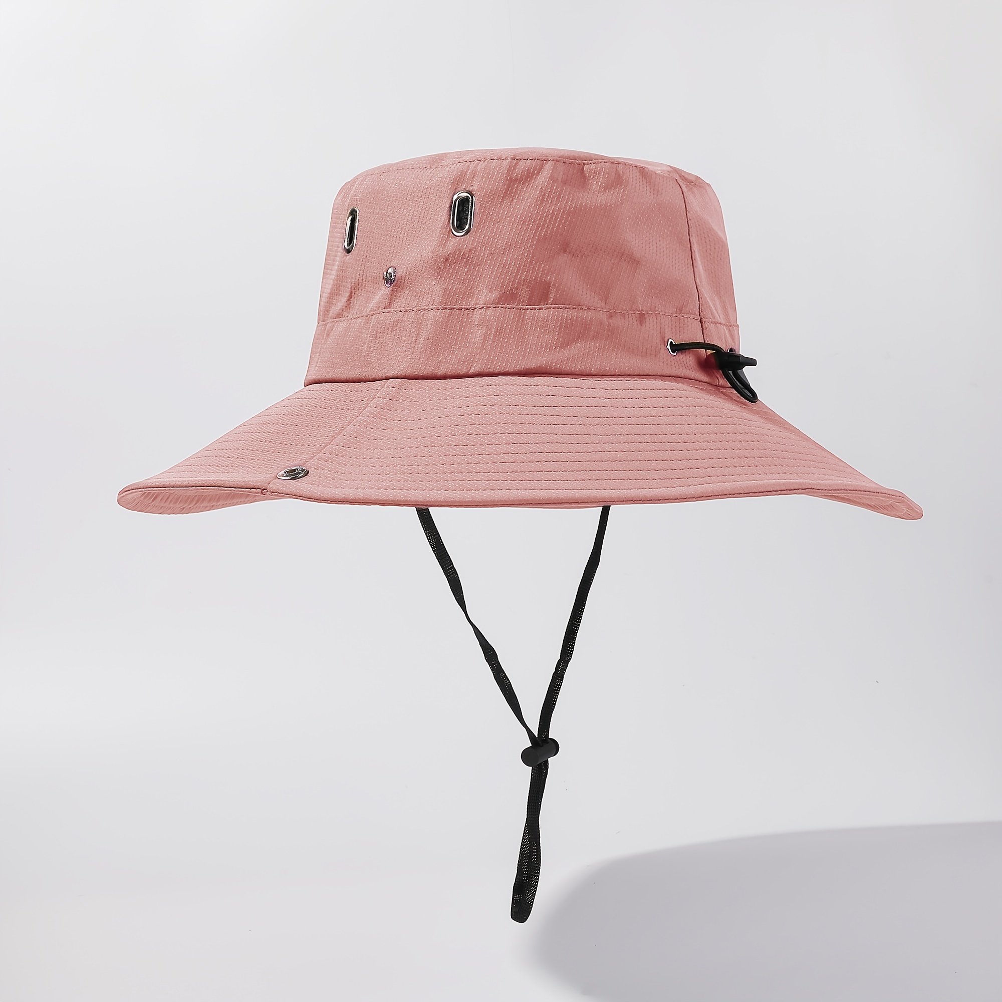 Womens Sun hat Bucket Hat Women Summer Bucket Cap Solid Color Black Hat  Fishing Fisherman Hat (Color : Red) (Orange)