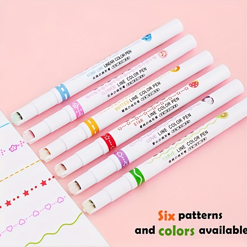 color gel pen 0.5mm black red blue Colorful Diary drawing pen Tracing line  markers learning