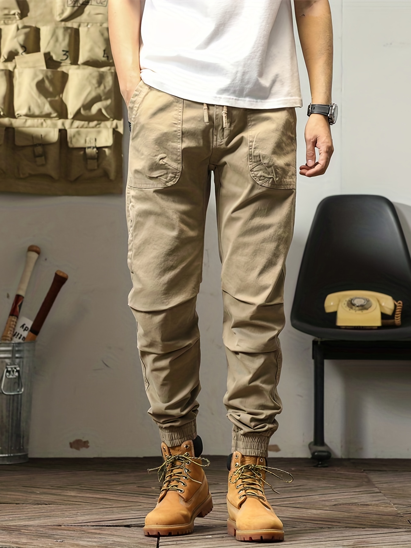 Majesda® - Solid Color Casual Cargo Pants