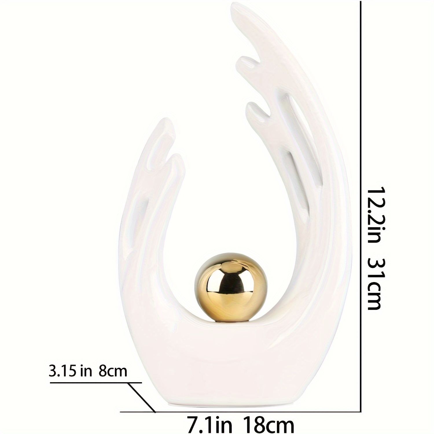 Ceramic Abstract Statues Sculptures Modern Home Decor Modern Temu