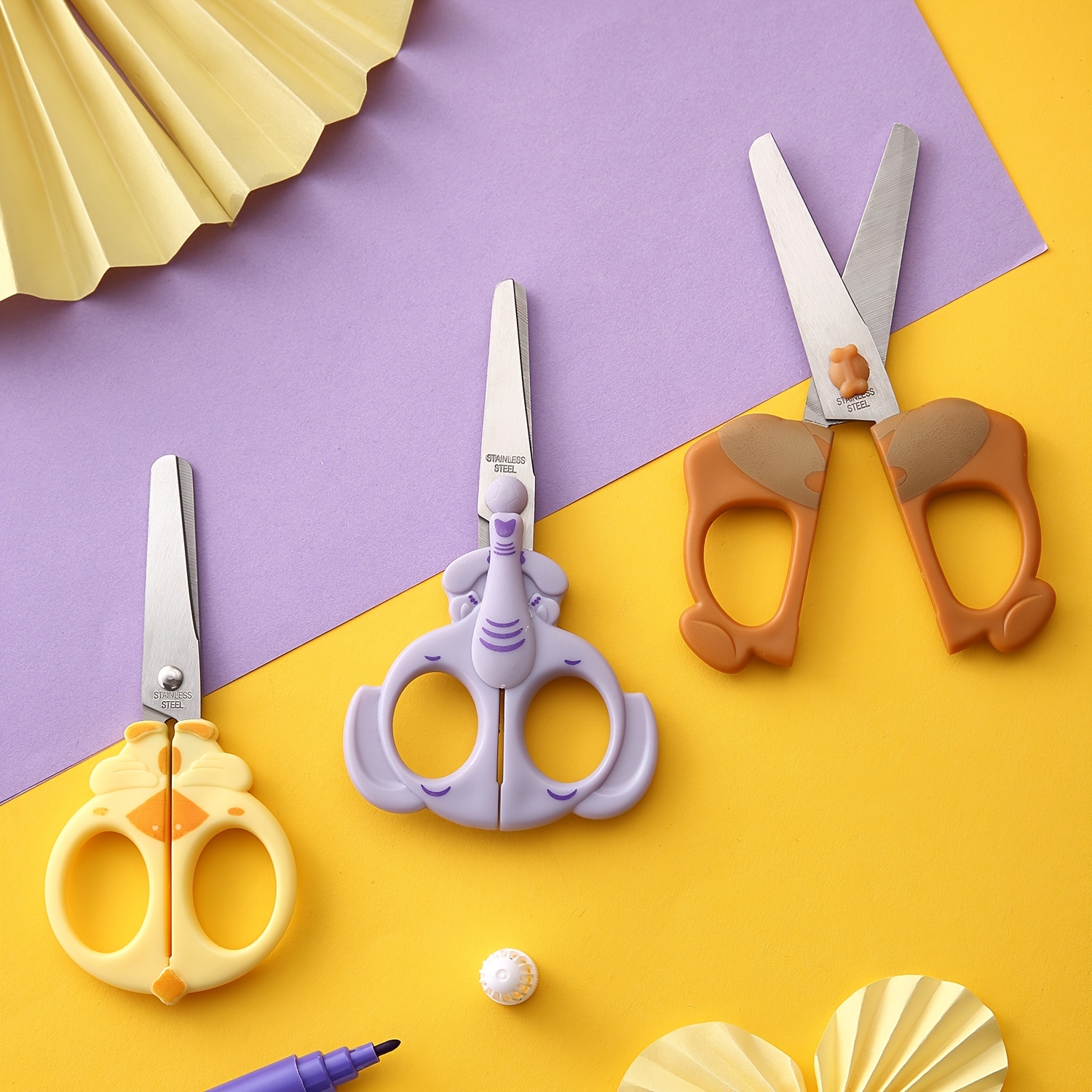 Cute Cartoon Animal Shaped Scissors Perfect For Crafting And - Temu Canada