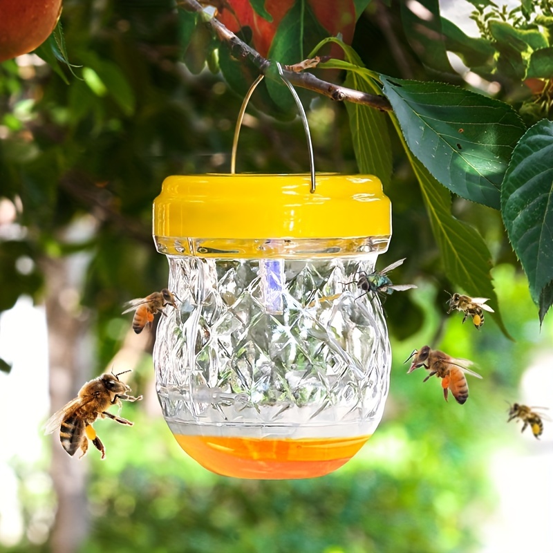 Wasp Trap Catcher, Outdoor Solar Powered Fly Trap With Ultraviolet