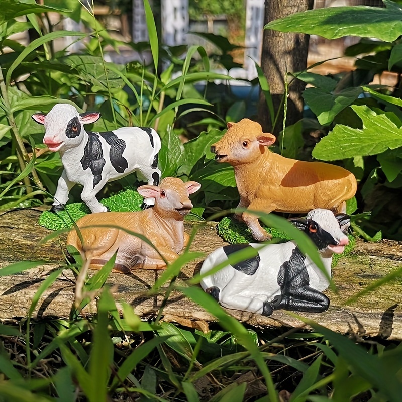 8 Stück Mini-Harz-Kuh-Ornament Heimdekorationszubehör, Kuh-Tiere Mikro-Fee-Gartenfiguren  Miniatur-Ornamente - Temu Germany