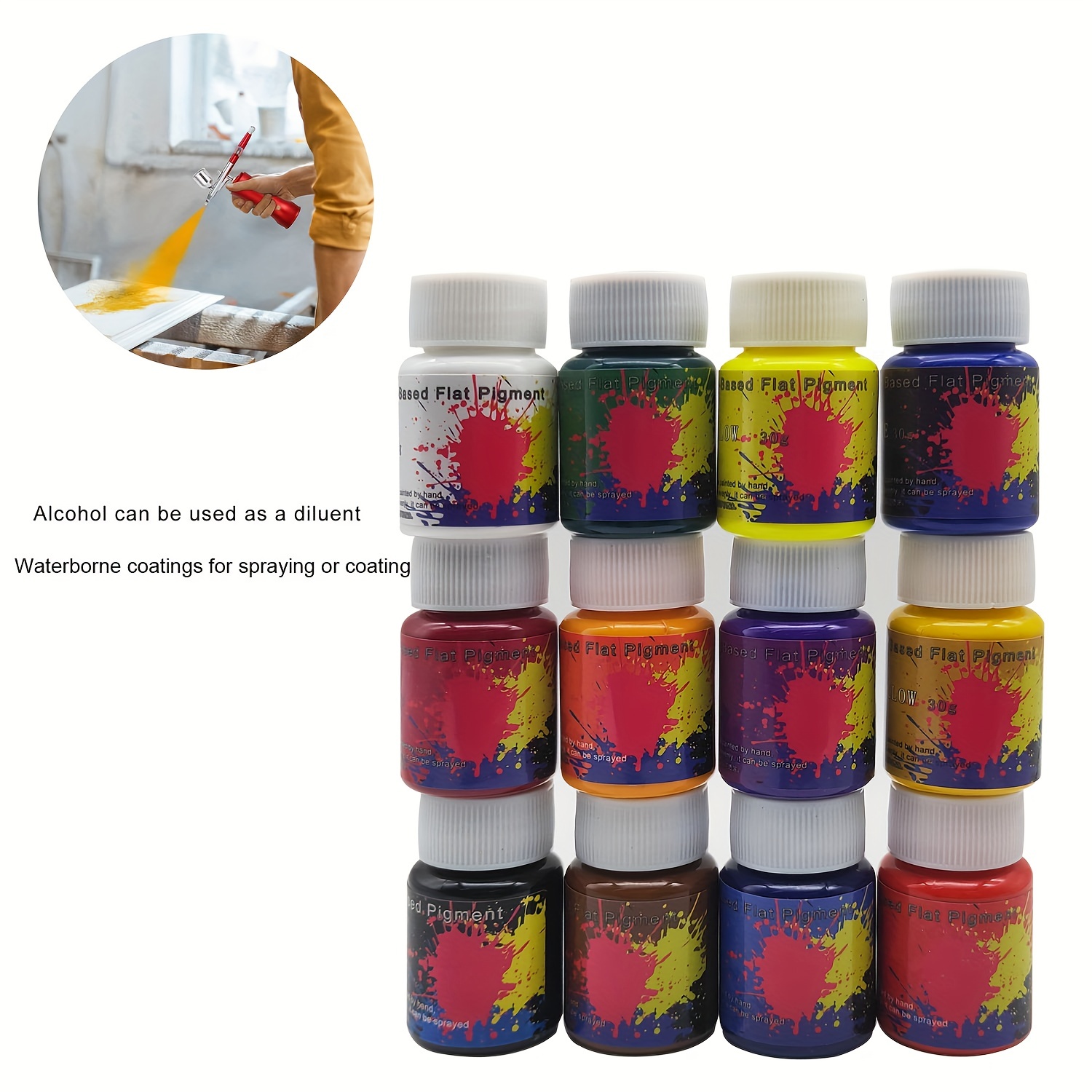 HOMY ARTY Fabric Paints, Glow in the Dark Paint -10 Colors x 30ml  Long-Lasting Luminous Glow Acrylic Paint for T-Shirt, Canvas, Art Supplies,  DIY
