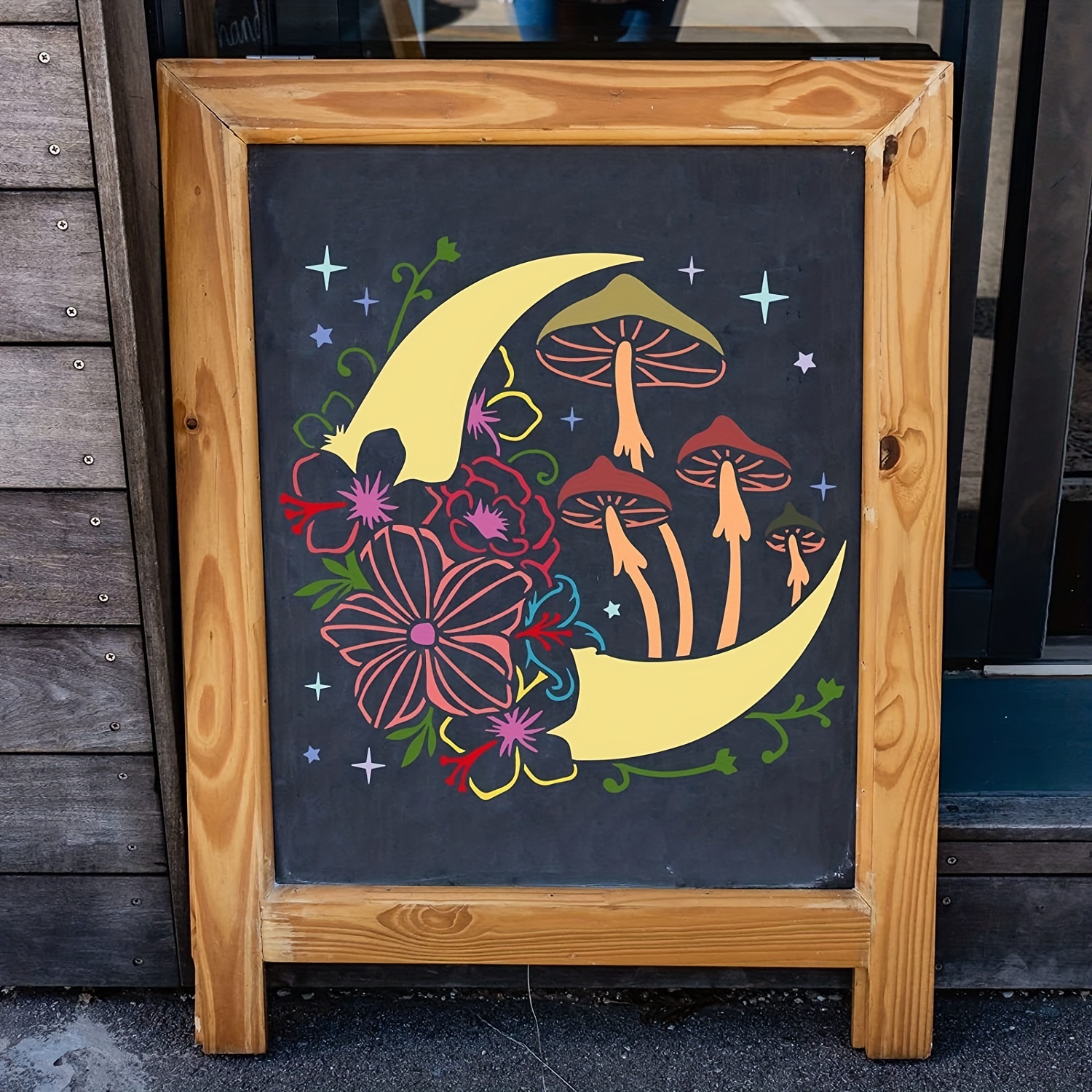 Silk Screen Printing Stencils Mushrooms Stars Moons - Temu