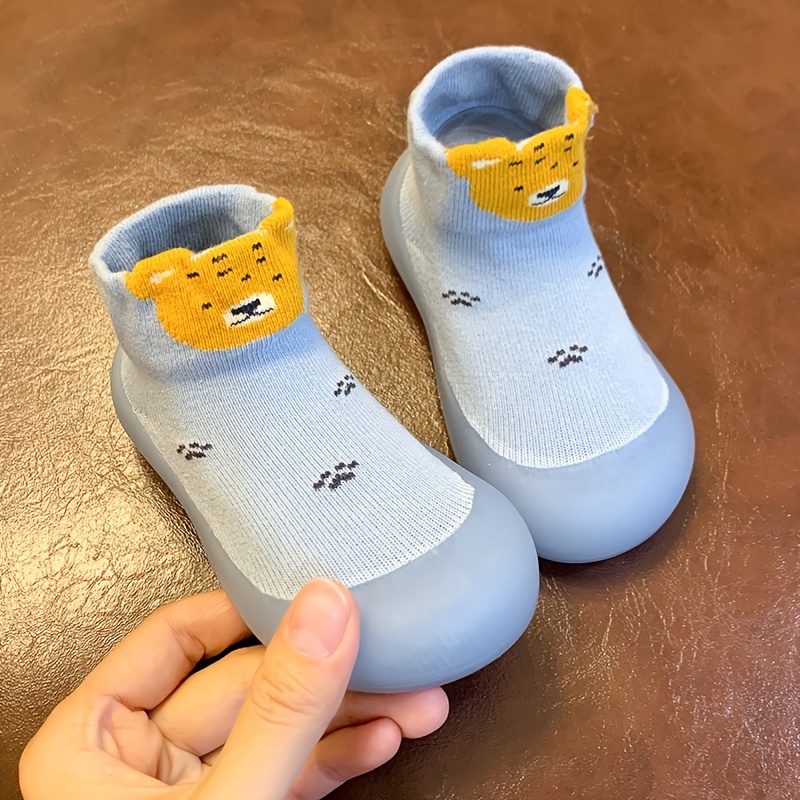Lovskoo Newborn Baby Non Slip Grip Socks Barefoot Shoes First Walkers  Toddler Boys Girls Polka Dots Print Socks Keep Warm Kids Soft Dispensing  Indoor Socks for 5 Months-3 Years Yellow 