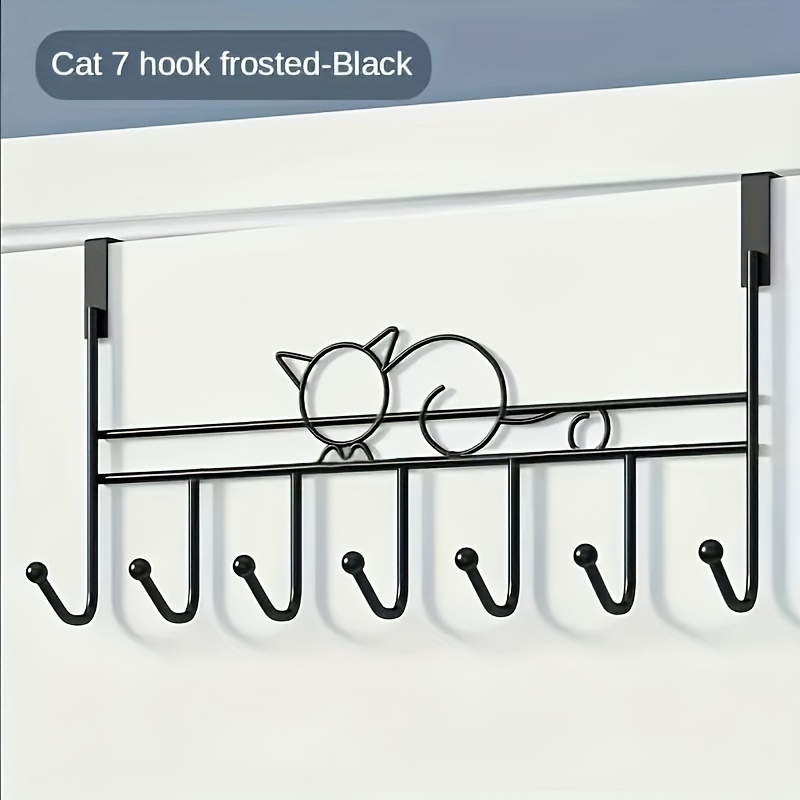 Metal Key Holder Hook 7 Hooks Cat Key Organizer Rack Wall - Temu