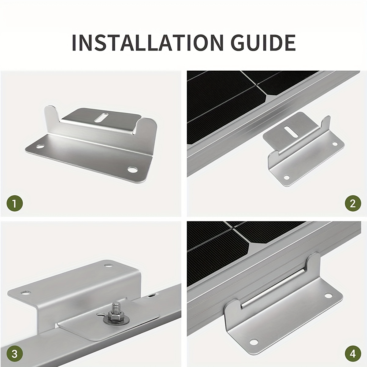 1 Pack Soporte Panel Solar Rv/soporte Aluminio/soporte - Temu