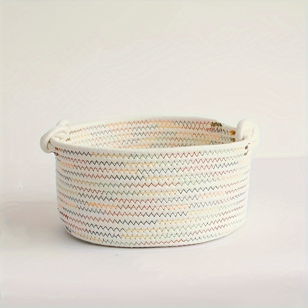 Handmade Storage Basket Snack Finishing Basket Woven - Temu Canada