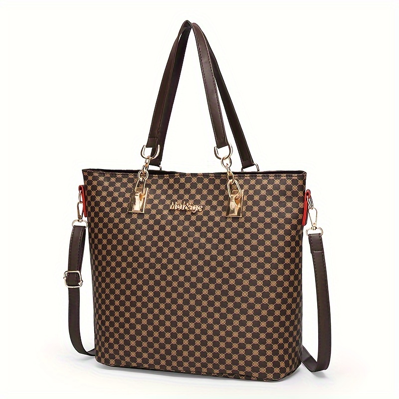 Fashion Wallet Geometric Pattern Purse Shoulder Bag Phone Case
