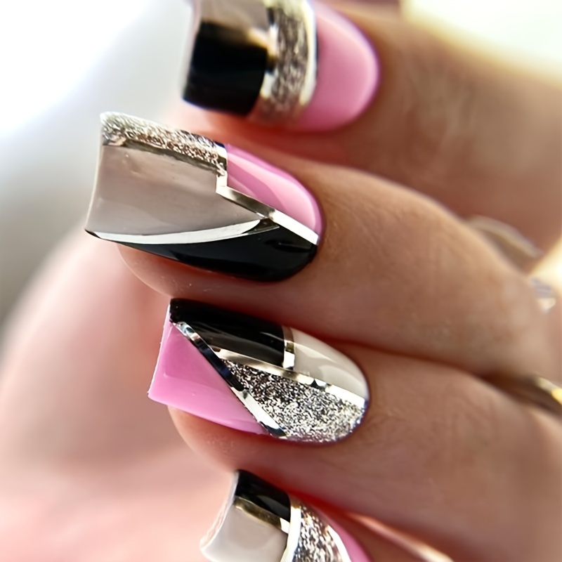 Pink And Black Nail Designs That Look Amazing - Booksy.com