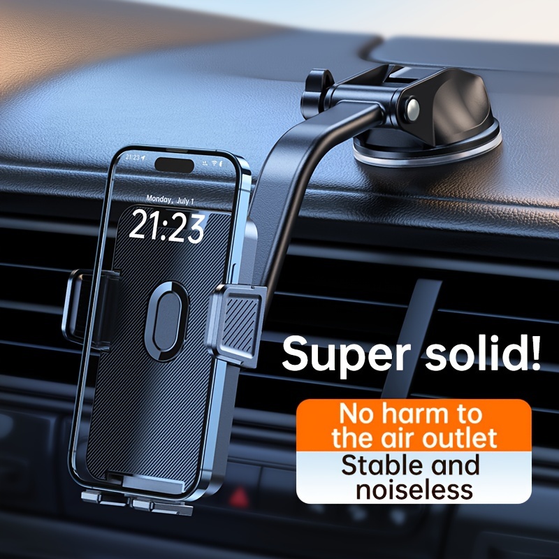 

Retractable Suction Cup Car Phone Holder. More Solid, More Shock-resistant, Clip More Stable, More Flexible, A Rack Of Multi-purpose, Unlimited Car Models, More Convenient. Traveling Essential.