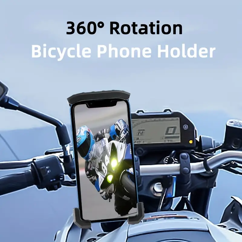 Fahrrad-Telefonhalterung, Motorrad-Lenkerhalterung, 360° Drehbare
