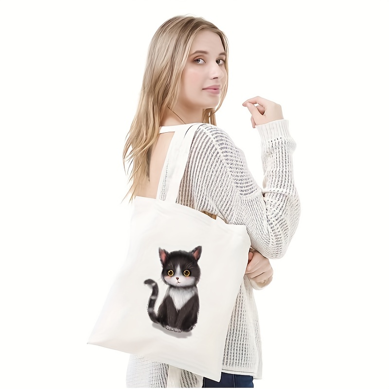 Bonitos Bolsos Diseño Gato Bandolera Piel Sintética Moda - Temu